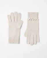 Ann Taylor Pearlized Embellished Gloves