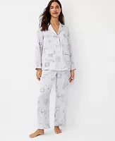 Ann Taylor Studio Collection Celestial Silk Pajama Set