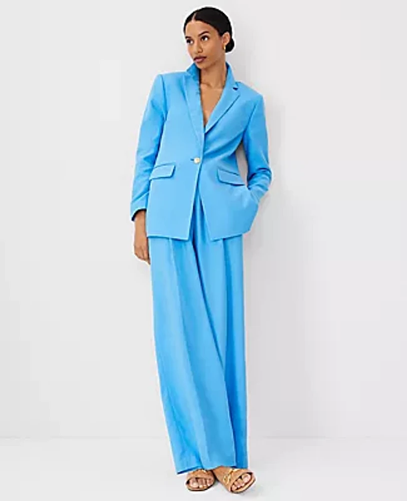 Ann Taylor The Single Pleated Wide Leg Pant