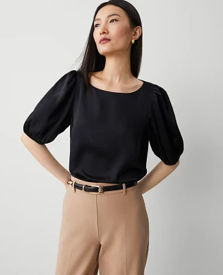 Ann Taylor Boatneck Popover Top Women's