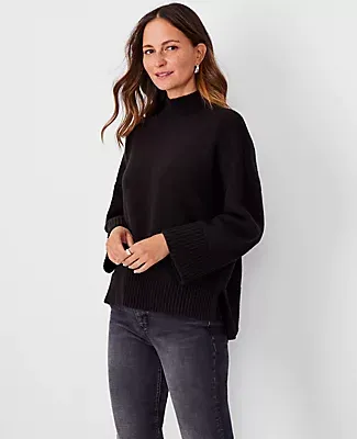 Ann Taylor Relaxed Mock Neck Sweater