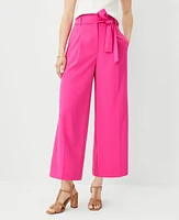 Ann Taylor The Tie Waist Wide Ankle Pant Women's