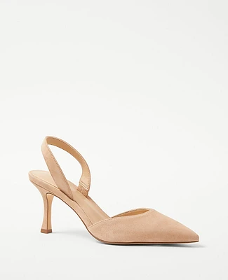 Ann Taylor Kerry Suede Pumps Dominican Sand Women's