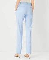 Ann Taylor The Mid Rise Straight Pant Linen Twill