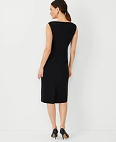 Ann Taylor Petite Square Neck Cap Sleeve Sheath Dress Women's