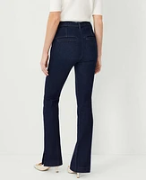 Ann Taylor Petite Tie Waist Slim Jeans Classic Rinse Wash Women's