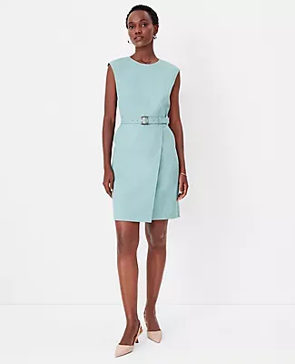 Ann Taylor Belted Flare Dress