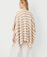 Ann Taylor Striped Open Poncho Baguette Women's