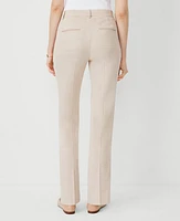 Ann Taylor The Sophia Straight Pant in Textured Crosshatch