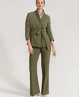 Ann Taylor The Petite Belted Blazer Crepe Women's