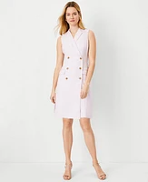 Ann Taylor Double Breasted Sheath Dress Lavender Cloud Women's