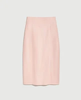 Ann Taylor The High Waist Seamed Pencil Skirt Stretch Cotton Pink Dust Women's