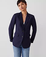 Ann Taylor The Greenwich Blazer Linen Blend