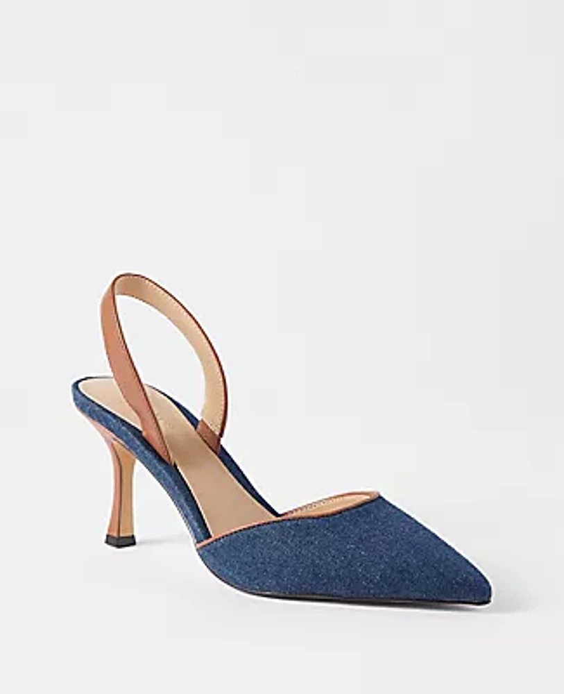 Ann Taylor Kerry Denim Pumps