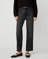 Ann Taylor The Boyfriend Jean Black Wash Women's