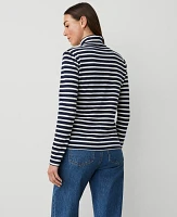 Ann Taylor Striped Turtleneck Top Women's