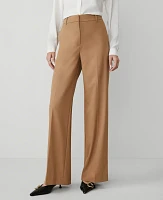 Ann Taylor The Wide-Leg Pant Seasonless Stretch Perfect Camel Women's