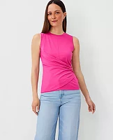 Ann Taylor Pima Cotton Asymmetrical Shell Top