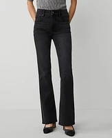 Ann Taylor The Boot Jean Faded Black Wash Women's