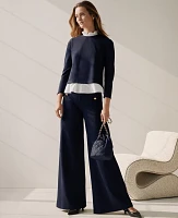 Ann Taylor The Sailor Dramatic Wide-Leg Pant Night Sky Women's