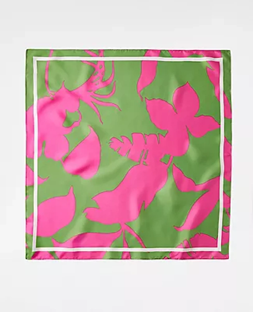 Ann Taylor Tropical Silk Little Scarf