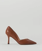 Ann Taylor New Azra Leather Pump Rich Toffee Camel Women's