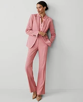 Ann Taylor The High Rise Trouser Pant Textured Drape