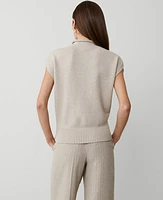 Ann Taylor Roll Neck Relaxed Vest Women's