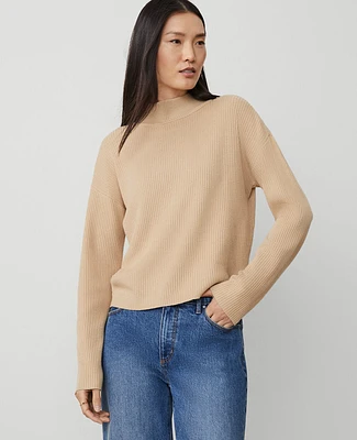 Ann Taylor Ribbed Turtleneck Sweater Women's