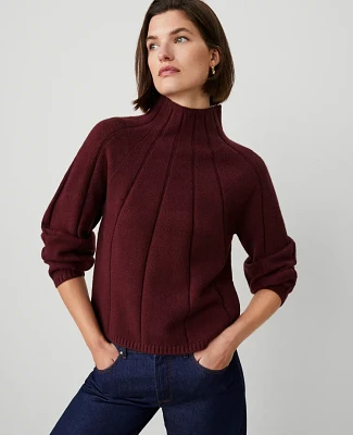 Ann Taylor Traveling Stitch Turtleneck Sweater Women's