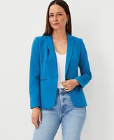 Ann Taylor The Petite Hutton Blazer Twill Santorini Women's