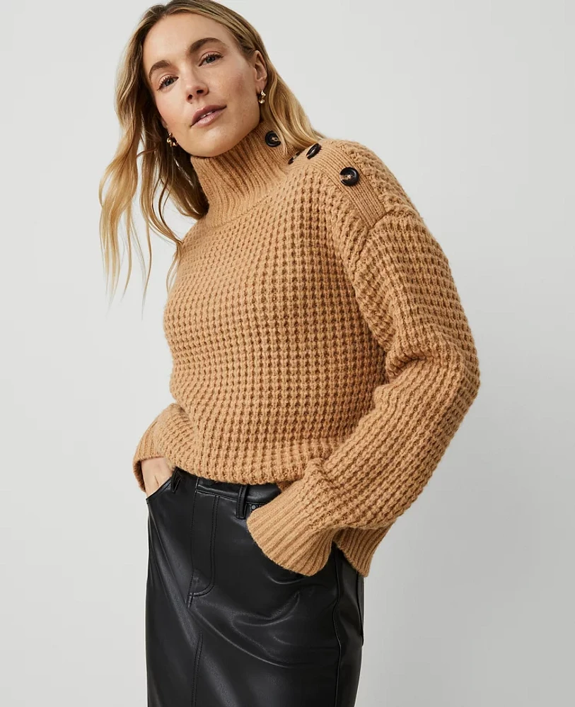 Ann Taylor Waffle Stitch Sweater Women's