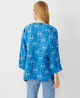 Ann Taylor Floral Kimono Santorini Women's