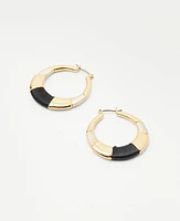 Ann Taylor Thread Wrapped Hoop Earrings Goldtone Women's