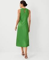 Ann Taylor Petite Sleeveless Midi Dress Matcha Women's