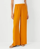 Ann Taylor The Petite Easy Palazzo Pant Inca Gold Women's