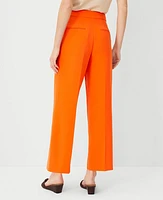 Ann Taylor The Petite Wide-Leg Ankle Pant Flame Azalea Women's