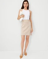 Ann Taylor Petite Button Tab A-Line Skirt Baguette Women's