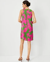 Ann Taylor Tropical Halter Swing Dress Matcha Women's