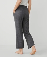 Ann Taylor Heathered Wide-Leg Lounge Pant Dark Graphite Heather Women's