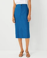 Ann Taylor Petite Utility Pencil Skirt Santorini Women's