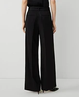 Ann Taylor The Belted Single Pleated Wide Leg Pant Women's