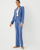 Ann Taylor The Petite High Rise Trouser Pant Seasonless Stretch Precious Sapphire Women's