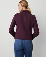 Ann Taylor Double Breasted Blazer Plum Rose Women's