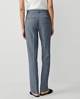 Ann Taylor Petite Mid Rise Sophia Straight Pants Houndstooth