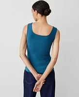 Ann Taylor Square Neck Tank Top Women's