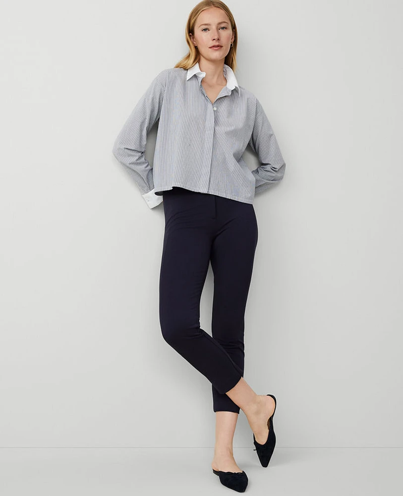 Ann Taylor Petite AT Weekend Audrey Crop Pant Night Sky Women's