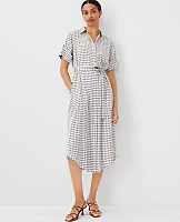 Ann Taylor Petite Geo Midi Shift Dress