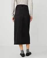 Ann Taylor Denim Maxi Skirt Washed Black Women's