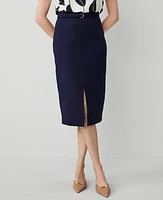 Ann Taylor The Petite Long Pencil Skirt Textured Drape Women's